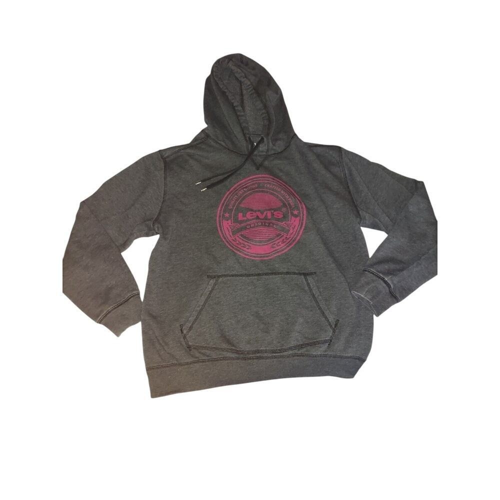 Levi Hoodie Gray Women Size Memium Original